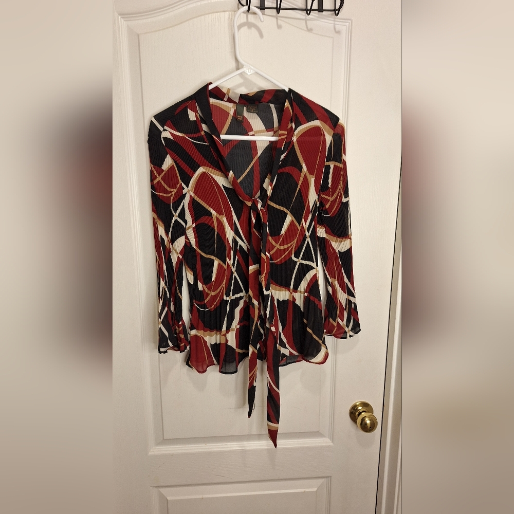 SERE NADE / SMALL/ MULTICOLOR DESIGNED 3/4 SLEEVE BLOUSE
